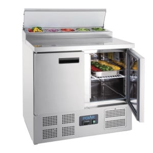 Balcão de preparação refrigerado para pizzas e saladas Série G - 254L - Polar - Fourniresto