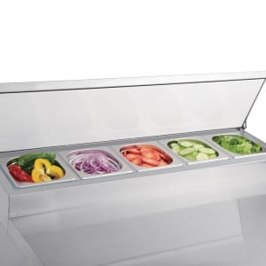 Balcão de preparação refrigerado para pizzas e saladas Série G - 254L - Polar - Fourniresto