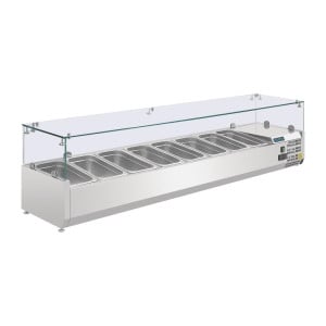 Refrigerated Ingredient Display Case - 8 X GN 1/4 - Polar - Fourniresto