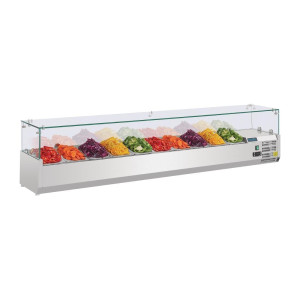 Refrigerated Ingredient Display Case G Series - 10 X GN 1/4 - Polar - Fourniresto