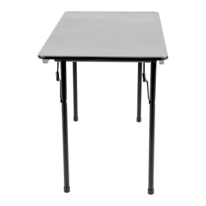 Mesa Retangular Dobrável Cinza em ABS - 1220mm - Bolero - Fourniresto