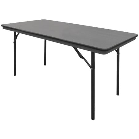 Mesa retangular dobrável cinza em ABS - 1520mm - Bolero - Fourniresto