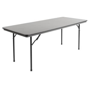 Mesa retangular dobrável cinza em ABS - 1830mm - Bolero - Fourniresto