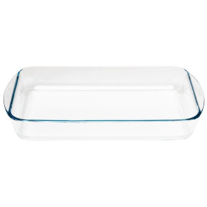 Tabuleiro retangular de vidro para forno - L 350 x P 230mm - Pyrex