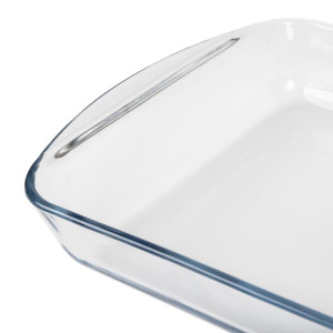 Tabuleiro retangular de vidro para forno - L 350 x P 230mm - Pyrex