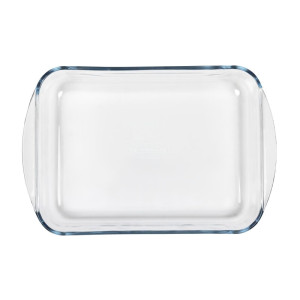 Tabuleiro retangular de vidro para forno - L 350 x P 230mm - Pyrex