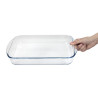 Tabuleiro retangular de vidro para forno - L 350 x P 230mm - Pyrex