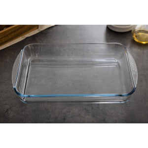 Tabuleiro retangular de vidro para forno - 3,7 L - Pyrex