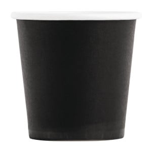 Copos Descartáveis de Café Espresso Pretos - 120ml - Pacote com 1000 unidades - Festa