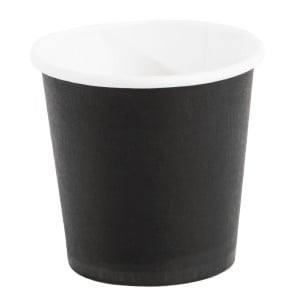 Copos Descartáveis de Café Espresso Pretos - 120ml - Pacote com 50 - Festa