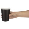 Disposable Black Hot Drink Cups 340ml - Pack of 50 - Fiesta