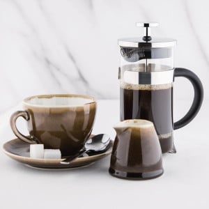 Cafeteira de êmbolo em aço inoxidável 3 xícaras - 350 ml - Olympia