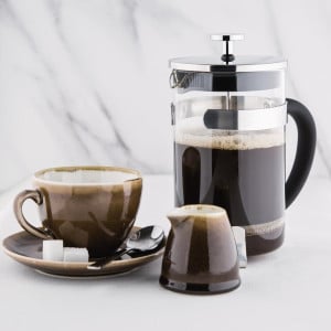 Cafeteira de êmbolo em aço inoxidável 6 xícaras - 0,8L - Olympia