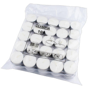 Velas Rechaud 4 Horas Ø 40 mm - Lote de 100 - Olympia