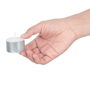 8 Hour Tealight Candles Ø 40 mm - Pack of 75 - Olympia