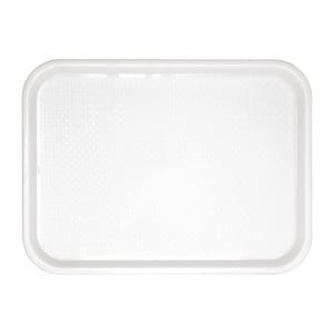 Plateau Fast Food En Plastique  Blanc 345 X 265Mm - Olympia KRISTALLON - Fourniresto