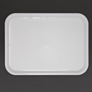 Plateau Fast Food En Plastique  Blanc 345 X 265Mm - Olympia KRISTALLON - Fourniresto