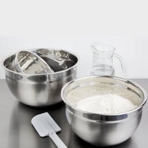 Bacia de Aço Inoxidável com Fundo de Silicone 3L - Vogue - Fourniresto