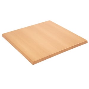 Square Beech Effect Table Top - 600mm - Bolero