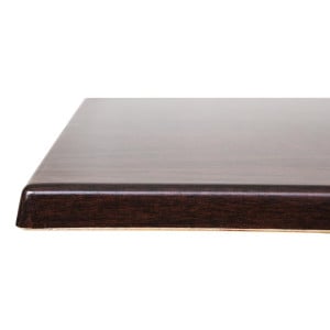 Dark Brown Square Table Top - 600 mm - Bolero