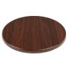 Plateau de Table Rond Marron Foncé - 600 mmm - Bolero