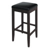 Tabourets De Bar Haut En Simili Cuir - Noirs - Bolero - Fourniresto