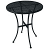 Table Bistro Ronde En Acier Ajouré - Noire - 600Mm - Bolero - Fourniresto