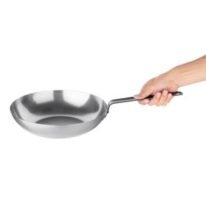 Wok de aço carbono 28 cm - Vogue - Fourniresto