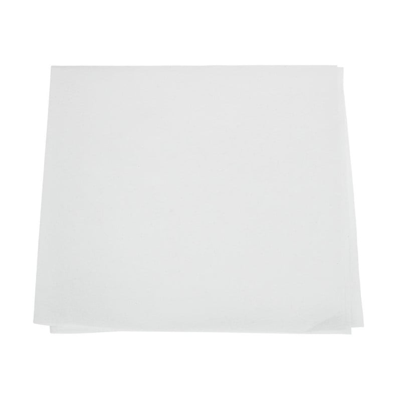 Guardanapos de papel para lanches brancos 1 dobra 330 x 330 mm - Pacote de 5000 - FourniResto