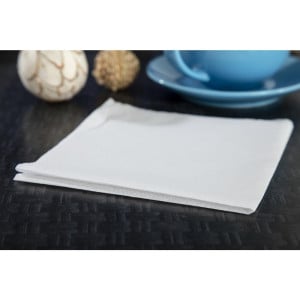 White Paper Snack Napkins 1 Ply 330 X 330 mm - Pack of 5000 - FourniResto