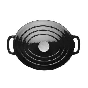 Black Oval Casserole Dish - 5L - Vogue