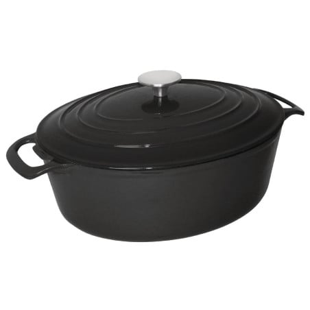 Grande Cocotte Oval Preta - 6L - Vogue