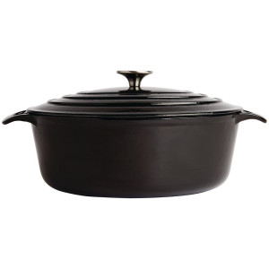 Grande Cocotte Oval Preta - 6L - Vogue