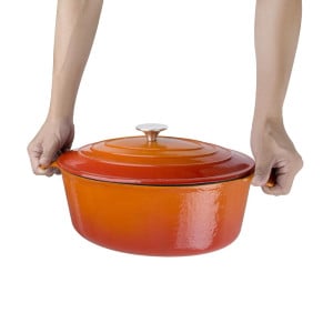 Grande Cocotte Oval Laranja - 6L - Vogue