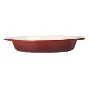 Prato de Gratinado Oval Vermelho - 650ml - Vogue