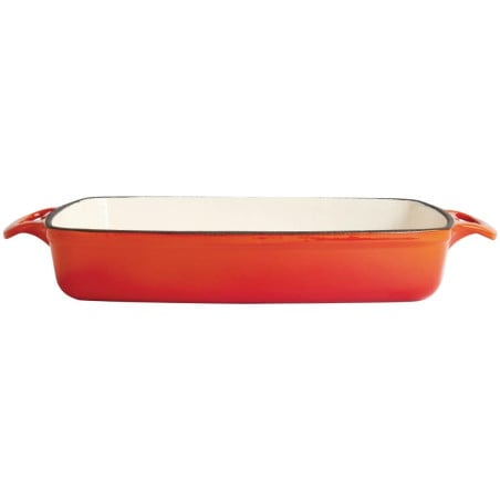 Tabuleiro de ferro fundido retangular laranja - 2,8L - Vogue