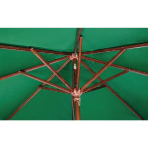 Square Green Parasol - L 2500mm - Bolero