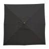 Square Black Parasol - L 2500mm - Bolero