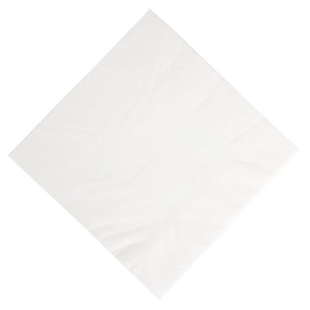 Compostable White Paper Breakfast Napkins - 3 Ply - 400 x 400 - Pack of 1000 - FourniResto