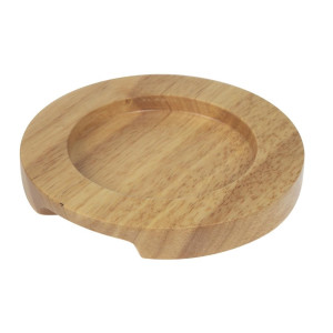 Support en bois clair pour mini cocotte et mini poêle  - Olympia - Fourniresto