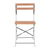 Chaises bistro en imitation bois - Lot de 2 - Bolero - Fourniresto