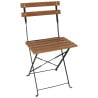 Chaises bistro en imitation bois - Lot de 2 - Bolero - Fourniresto