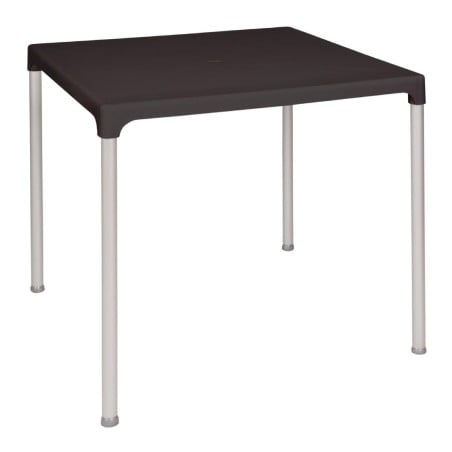 Square table with black aluminum legs 750mm - Bolero - Fourniresto