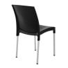 Stackable black bistro chairs - Set of 4 - Bolero