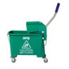 Green Kentucky Mop Bucket Wringer - 20L - Jantex - Fourniresto