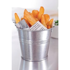 Cones de batata frita com estampa de jornal - Pacote de 1100 - FourniResto