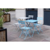 Square steel terrace table - grey - 600mm - Bolero - Fourniresto