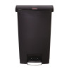 Caixote do lixo com pedal frontal Slim Jim preto - 50L - Rubbermaid