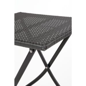 Table carrée pliable en rotin - 600mm - Bolero - Fourniresto