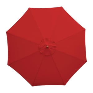 Red Round Parasol - 2.5 m - Bolero